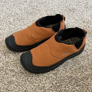 Keens Hoodcamp FR Fire Retardant‎ Maple Black Slip On Shoes Mens size 10